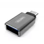 Adaptador de interfaz/género UNITEK Y-A025CGY USB Type-C a USB Type-A, metal