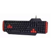 Teclado gaming GEMBIRD GGS-UMG4-02 104 teclas tamaño completo USB QWERTY inglés US con ratón, negro