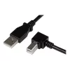 StarTech.com USBAB2MR cable USB 2.0 de A a B en ángulo recto, macho/macho, 2 m, negro