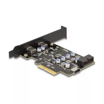 Tarjeta PCI Express x4 DELOCK 90345 con 2 conectores USB Type-C externos