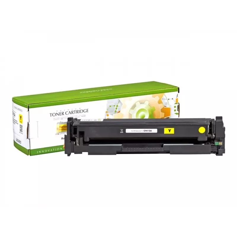 Cartucho de tóner STATIC compatible con HP CF412A amarillo compatible 2.300 páginas