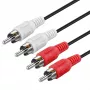 Cable de conexión RCA ROLINE GOLD simplex conector macho / conector macho, rojo 2,5m (11.09.4231)