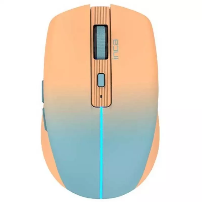 Cian Technology GmbH INCA ratón IWM-511RT Bluetooth+inalámbrico RGB color base naranja