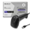 Lector láser de códigos de barras 1D CCD Qoltec 50866, USB, negro