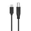 Cable USB A a B TB 1,8 m — negro, para impresora