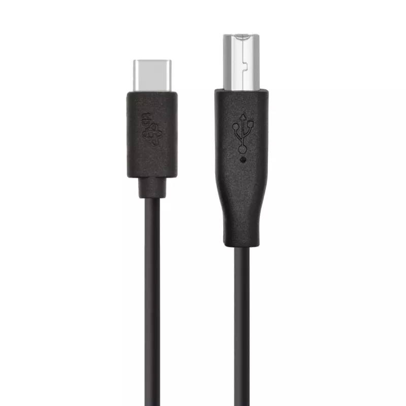 Cable USB A a B TB 1,8 m — negro, para impresora