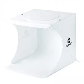 Fotobox con iluminación LED, 24x23x22 cm