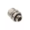 Conector recto G1/4 pulgadas a 10/8 mm - Plata brillante
