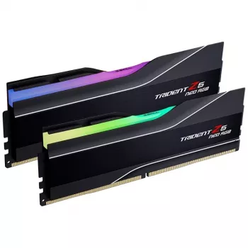 G.Skill Trident Z5 Neo RGB - DDR5 - Kit - 32GB: 2 x 16GB - DIMM 288-PIN - 6400 MHz / PC5-51200 - CL32 - on-die ECC - negro mate (F5-6400J3239G16GX2-T