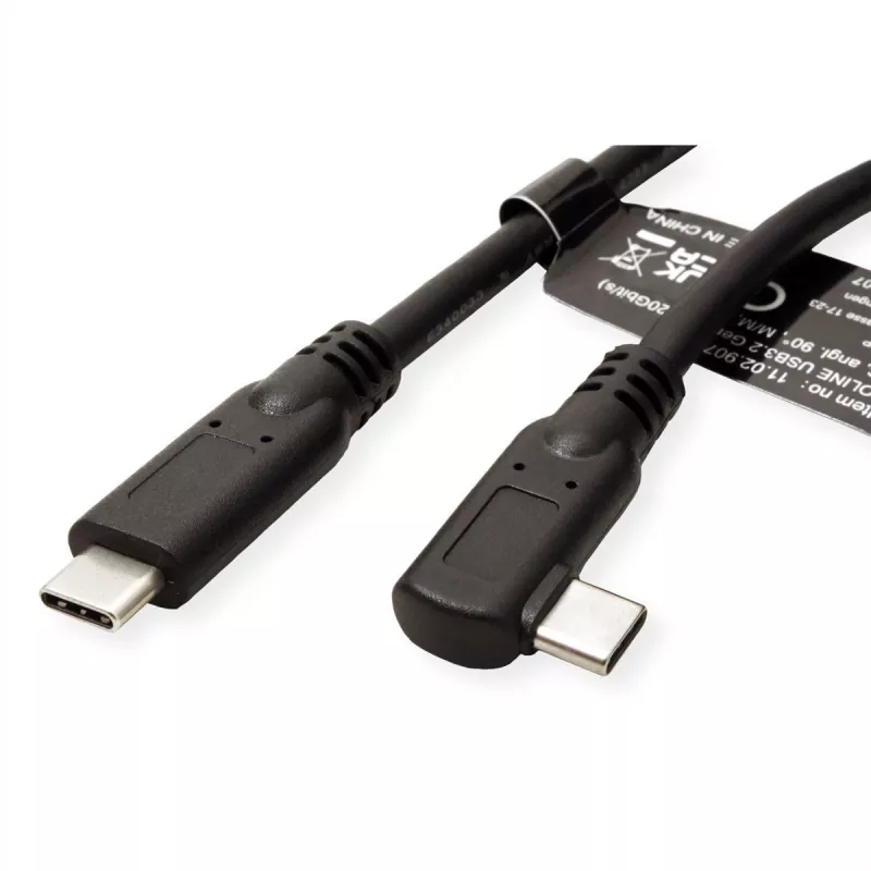 Secomp 11.02.9075 Cable USB 1 m USB 3.2 Gen 2 (3.1 Gen 2) USB C negro (11.02.9075)