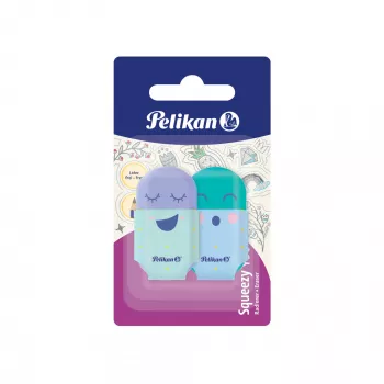 Goma de borrar Pelikan 606219 plástico multicolor 2 uds.