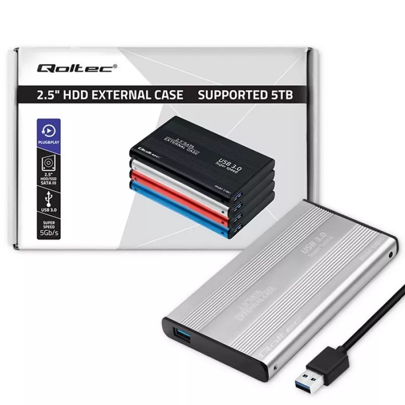 Carcasa para disco duro HDD SSD 2,5