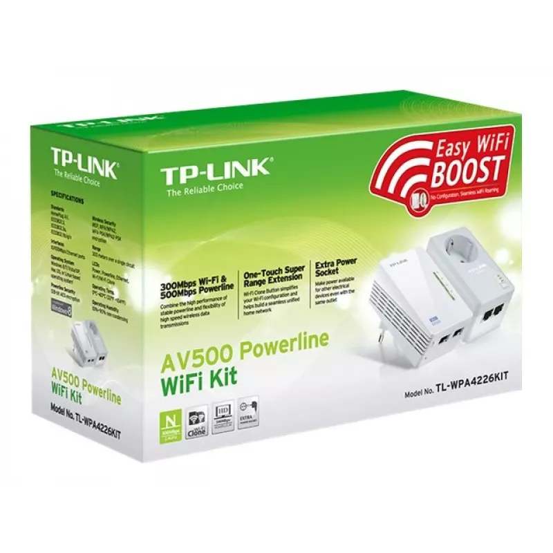 Kit Powerline Wi-Fi TP-Link AV500 600 Mbit/s Ethernet