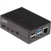 Carcasa de aluminio para Raspberry Pi 4 B (negra (mate))