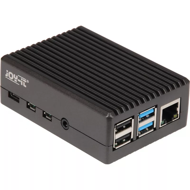 Carcasa de aluminio para Raspberry Pi 4 B (negra (mate))