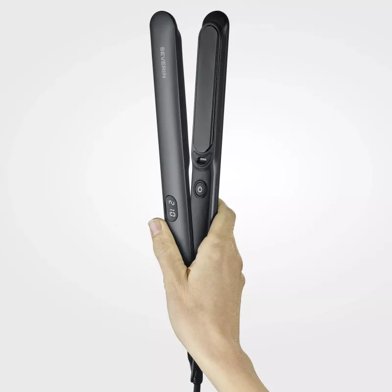 Severin HG 622 plancha de pelo, negro/gris
