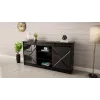 Cómoda 160x80x35 GRANERO negro/negro brillante