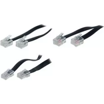 Cable de teléfono ShiverPeaks BS70090-6/6 10 m negro