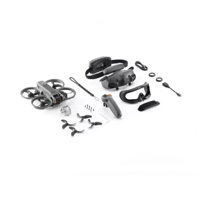DJI Avata 2 Fly More Combo 1 batería 4 rotores 12 MP 3840 x 2880 píxeles Negro