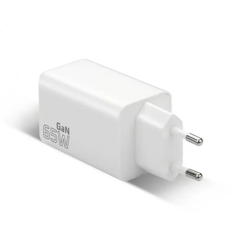 Cargador everActive SQ-655Q 65W, 1×USB-A + 2×USB-C carga rápida