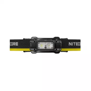 Linterna frontal Nitecore NU50 negra amarilla LED impermeable antichoque