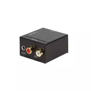 LogiLink CA0101 Adaptador de audio Toslink / RCA / jack negro