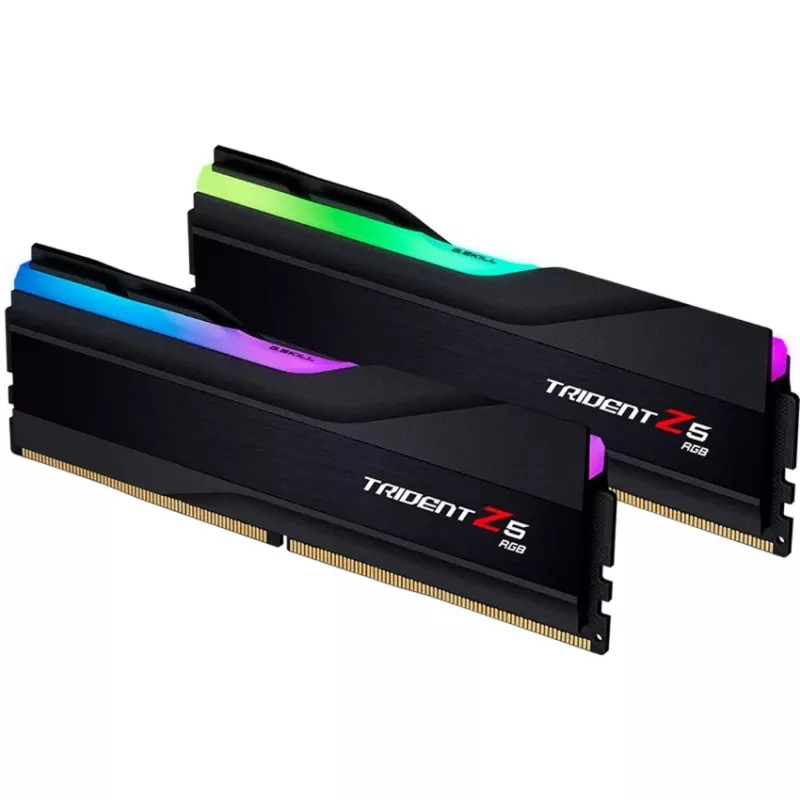 DIMM 32 GB DDR5-6400 (2x 16 GB) Dual-Kit, memoria RAM negra, F5-6400J3039G16GX2-TZ5RK, Trident Z5 RGB, INTEL XMP