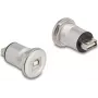 Toma DeLOCK 88194 tipo B + USB Type A negro plata