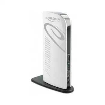 Estación de acoplamiento USB DeLOCK 87771 doble HDMI Full-HD USB 3.2 LAN audio