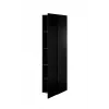 Armario ropero cama meble PAFOS 1D, 45×55,5×198,5 cm, negro mate, 4 baldas