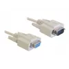 Cable serie DeLOCK Sub-D9 84016 5 m beige