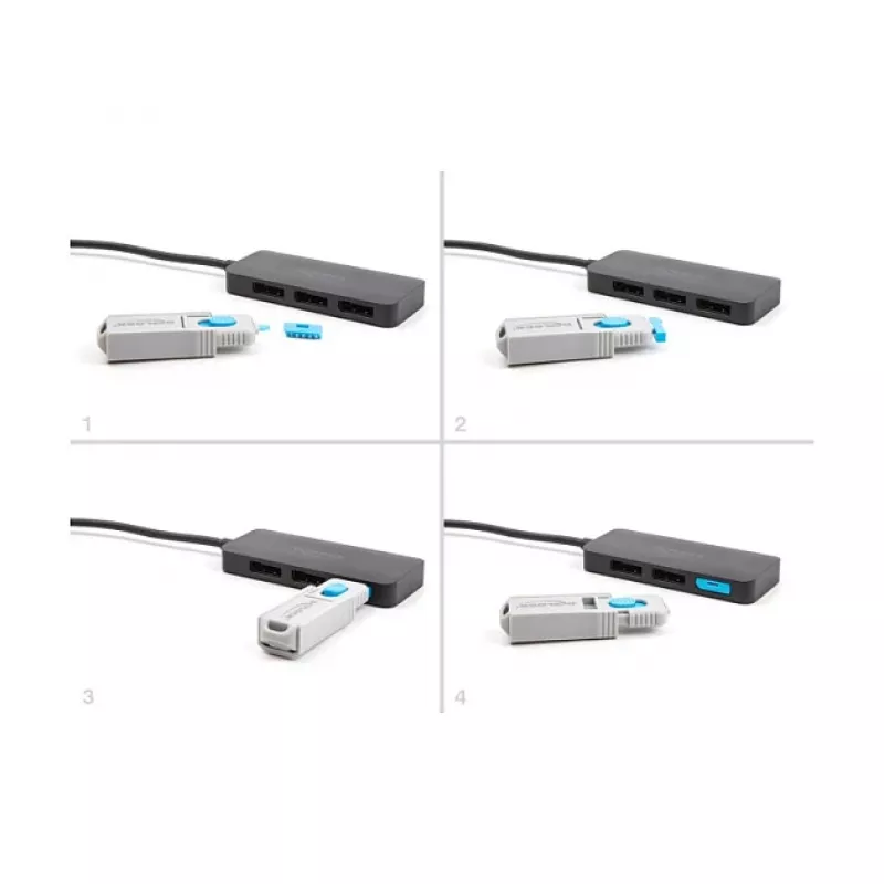 Bloqueador de puertos DeLOCK 20927 DisplayPort 4 uds. + herramienta de bloqueo