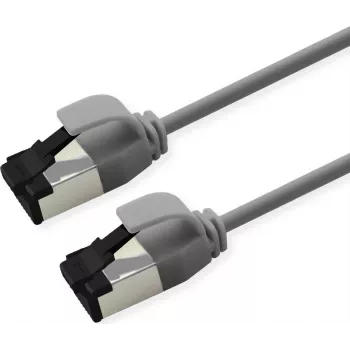 Cable de parcheo U/FTP ROLINE Cat.8.1 LSOH delgado gris 0,3 m (21.15.3211)