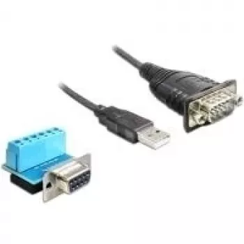 Cable serie DeLOCK 62406 USB Type-A DB-9 negro 0,82 m