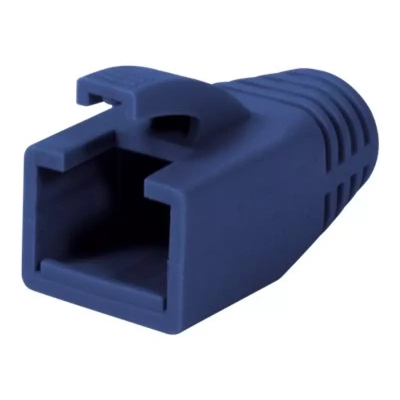 Logilink | Funda de alivio de tracción para conector RJ45, 8,0 mm (50 uds.) | MP0035B | Azul