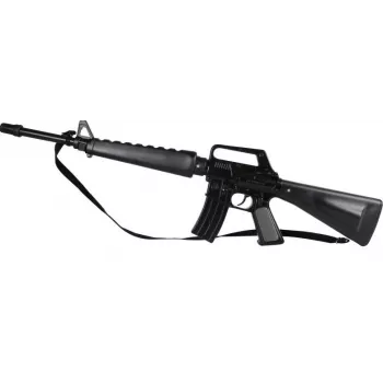 Rifle commando de metal de juguete Pulio Modelo 1551118 — 8 disparos, construcción metálica