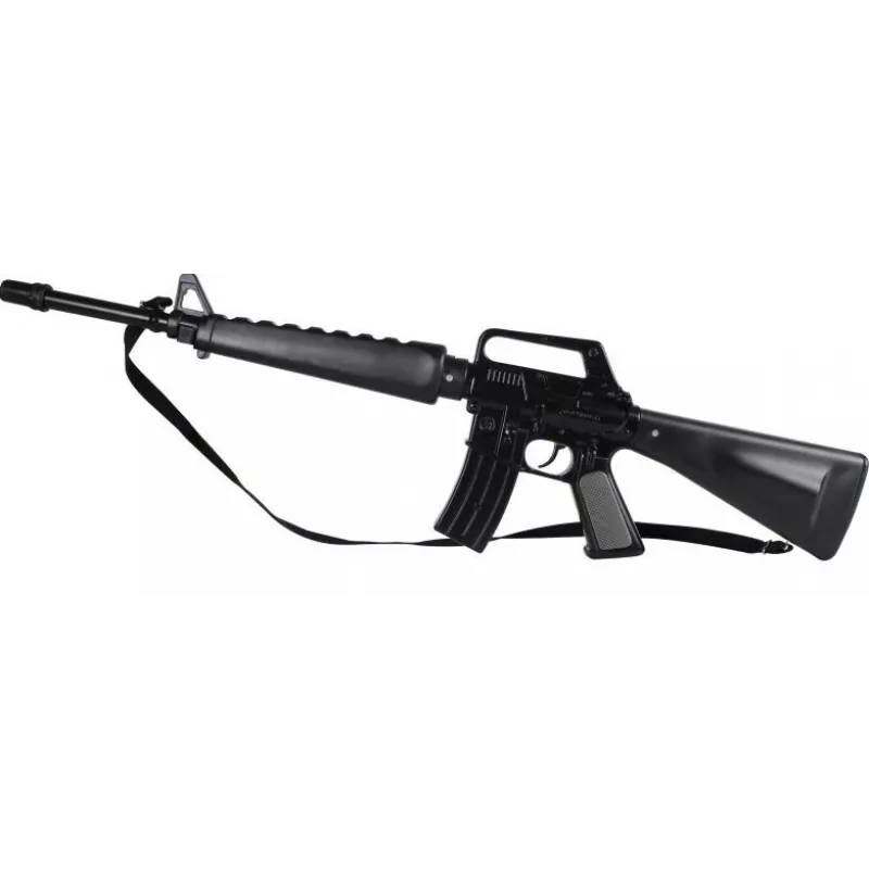 Rifle commando de metal de juguete Pulio Modelo 1551118 — 8 disparos, construcción metálica