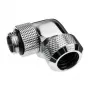Racor de compresión Alphacool Eiszapfen 13mm HardTube 90° giratorio G1/4 - racor acodado para sistema de refrigeración líquida - cromado