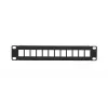 Patch panel Extralink 12 puertos UTP 10 pulgadas carcasa metálica, negro