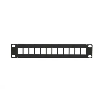 Patch panel Extralink 12 puertos UTP 10 pulgadas carcasa metálica, negro