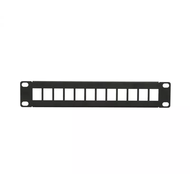 Patch panel Extralink 12 puertos UTP 10 pulgadas carcasa metálica, negro