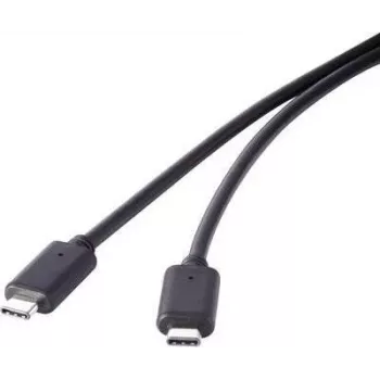 Cable USB 3.1 Gen 2 Renkforce 1460356 — 1x conector macho USB-C, 0,50 m, negro