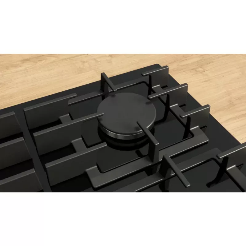 Placa de cocina Bosch Serie 8 PRS9A6H40 negra de encimera 90 cm gas 5 zonas