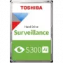 Disco duro de videovigilancia TOSHIBA S300 AI 8TB CMR, 3,5 inch, 512MB, 7200U/min, SATA, 64 cámaras, 24/7, TBW: 550