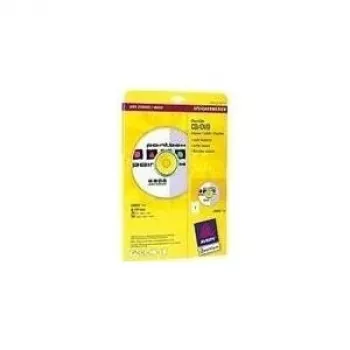 Etiquetas para CD/DVD Avery - etiquetas para CD/DVD - blancas - 117 mm redondas 50 etiqueta(s) (25 hojas x 2) (L6043-25)