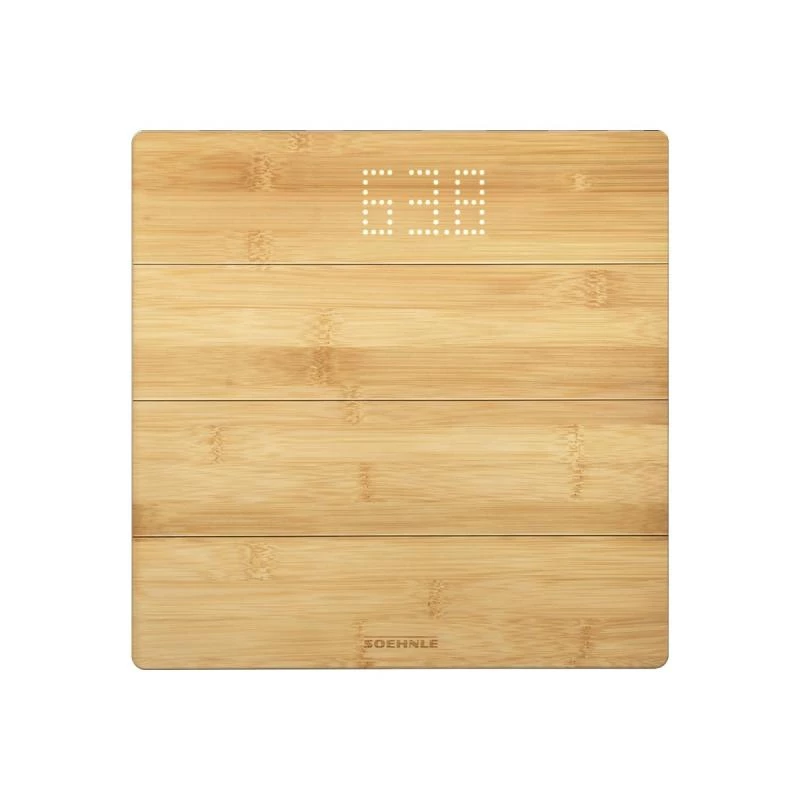 Báscula de baño electrónica Soehnle Style Sense Bamboo Magic cuadrada bambú (63880)