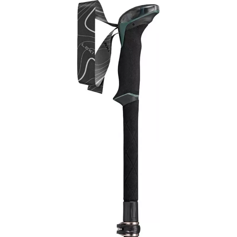 Bastones de trekking Leki TR Makalu FX ajustables 110–130 cm, verdes