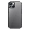 Set de funda transparente con purpurina y cristal templado Baseus para iPhone 14 Plus (negro)