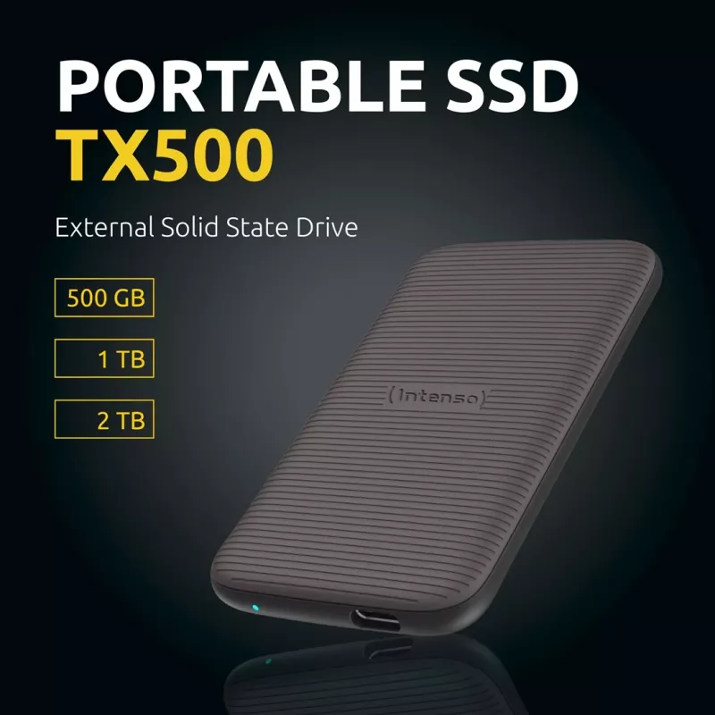 Unidad SSD Intenso 1 TB Externo USB Type-C 3.2 Gen 2 Marrón