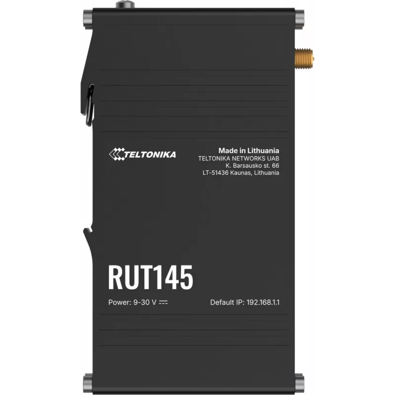 Router TELTONIKA RUT145 con interfaz RS485, conectividad móvil y E/S industriales